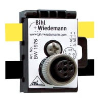 Bihl+Wiedemann Passive Distributor AS-i/AUX to 1 x M12 socket, 5 poles, depth 40 mm, IP67