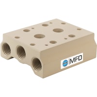 Bimba MFD Manifold, 2 Station, Used With M4V200 Series Valves