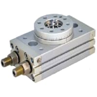 Bimba MFD Rotary Actuator, Sx 30, Ports: 1/8" NPT Ebd/ M5X0.8 Side, Shock Abs, MHRQ Series