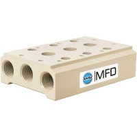 Bimba MFD Manifold, 3 Station, Used With M4V300 Series Valves