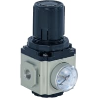 Bimba MFD Regulator, 300 Series, 1/4 NPT Ports, 7-60psi, Bracket