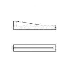 Bivar, Inc. VERT-O-GIDES, Vertical Card Guide, Single Slot, 5in. Length, .076 Width, Nylon, 94V-0