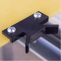 Bivar, Inc. PCB Handle, in. PCB Width, 1.25 in. Offset, Single Mounting Hole, Nylon, Black