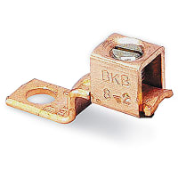 Blackburn by ABB Copper Single-Conductor One-Hole Mount (Offset-Tang) 8 Str-2 Str, BTC Series