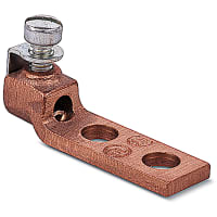 Blackburn by ABB Locktite Copper Two-Hole Lug for Conductor Range 1 to 4 Awg