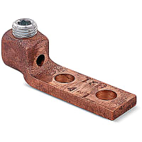 Blackburn by ABB Locktite Copper Two-Hole Nema Drilled Lug for Conductor Range 4-1 AWG