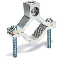 Blackburn by ABB Dual-Rated Alum. Watertight Ground Clamp, 14 to 1/0Awg, Pipe Size 1/2" to 1