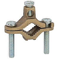 Blackburn by ABB Cast Bronze Ground Clamp, 10 Sol - 2 Str, 1/2 - 1, 2-3/4"H x 2-11/32"W