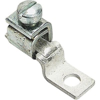 Blackburn by ABB Locktite One-Hole Lug, Offset Tongue, 14-6AWG, #10 Bolt, Steel Plated