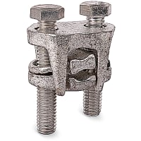 Blackburn by ABB Two-Bolt Connector, Alum Type 2BPW, 350-4 -350-4/0. Tap:4Sol, Bolt Size: 3/4