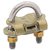 Blackburn by ABB U-Bolt Copper Ground Clamp, SSU-Bolt, 2/0 - 250, Rod Size 1-3/8 to 1-1/2