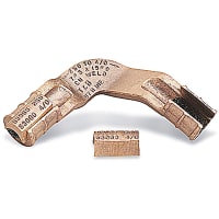 Blackburn by ABB E-Z-Ground Grid Copper Compression Connector, 1/0 - 2/0 AWG, Tap 1/0 - 2/0 AWG