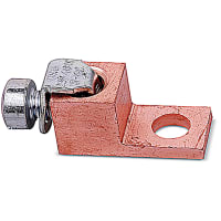 Blackburn by ABB Locktite Copper One-Hole 90 Degree Upright Lug for Conductor Range 1 to 2/0