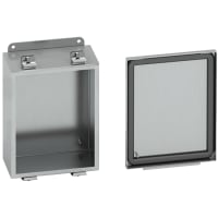 B-Line by Eaton Enclosure, NEMA4X, Stainless Steel, Lift Off Cover, 664-4XSLC, 6x6x4