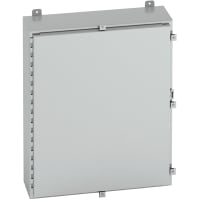 B-Line by Eaton Enclosure, NEMA4X, WallMount, Single Door, 304 Stainless, 20206-4XS, 20x20x6