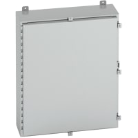 B-Line by Eaton Enclosure, NEMA 4X, WallMount, SingleDoor, 316L Stainless, 20168-4XSS6, 20x16x8