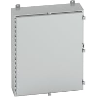 B-Line by Eaton Enclosure, NEMA 4X, WallMount, SingleDoor, 316L Stainless, 16166-4XSS6, 16x16x6