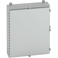 B-Line by Eaton Enclosure, NEMA 4X, WallMount, SingleDoor, 316L Stainless, 16128-4XSS6, 16x12x8