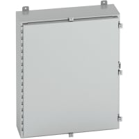 B-Line by Eaton Enclosure, NEMA4X, WallMount, Single Door, 304 Stainless, 24248-4XS, 24x24x8