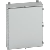 B-Line by Eaton Enclosure, NEMA4X, WallMount, Single Door, 304 Stainless, 20208-4XS, 20x20x8