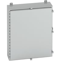 B-Line by Eaton Enclosure, NEMA4X, WallMount, Single Door, 304 Stainless, 24208-4XS, 24x20x8