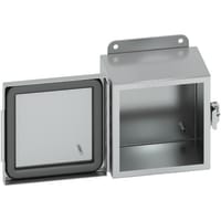 B-Line by Eaton Enclosure, NEMA4X, Continuous Hinge, Screw Clamp Cover, Alum, 16146-4XACHC, 16x14x6