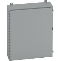 B-Line by Eaton Enclosure, NEMA12, 13, WallMount, Single Door, Gray, Hinge Cover, 24248-12, 24x24x8