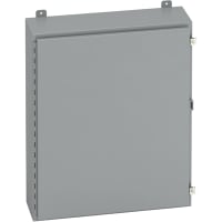 B-Line by Eaton Enclosure, NEMA12, 13, WallMount, Single Door, Gray, Hinge Cover, 242412-12, 24x24x12