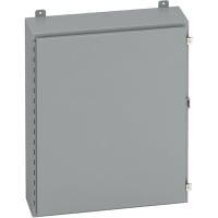 B-Line by Eaton Enclosure, NEMA12, 13, WallMount, Single Door, Gray, Hinge Cover, 20208-12, 20x20x8