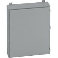 B-Line by Eaton Enclosure, NEMA12, 13, WallMount, Single Door, Gray, Hinge Cover, 24246-12, 24x24x6