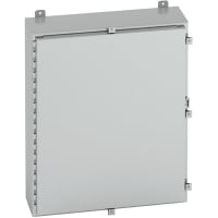 B-Line by Eaton Enclosure, NEMA 4X, WallMount, SingleDoor, 316L Stainless, 242412-4XSS6, 24x24x12